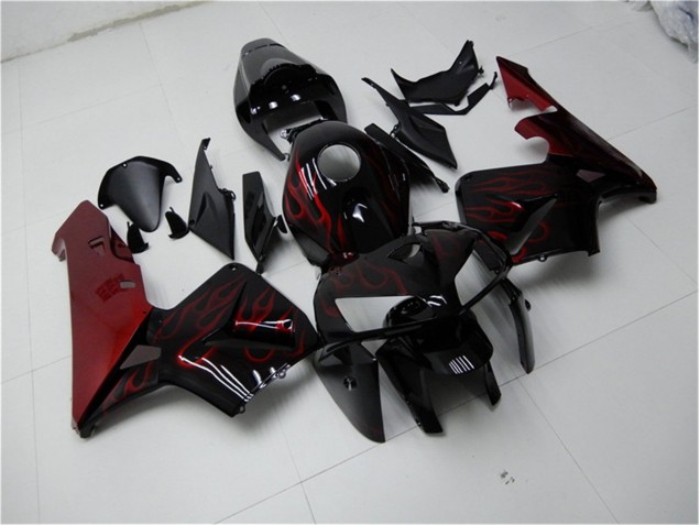 Rot Flamme Schwarz 05-06 Honda CBR600RR Motorrad Verkleidung Rot Flamme Schwarz 05-06 Honda CBR600RR Motorrad Verkleidung