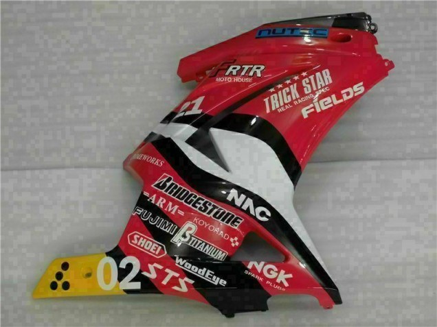 Rot Gelb 08-12 Kawasaki EX250 Motorrad Verkleidung Rot Gelb 08-12 Kawasaki EX250 Motorrad Verkleidung