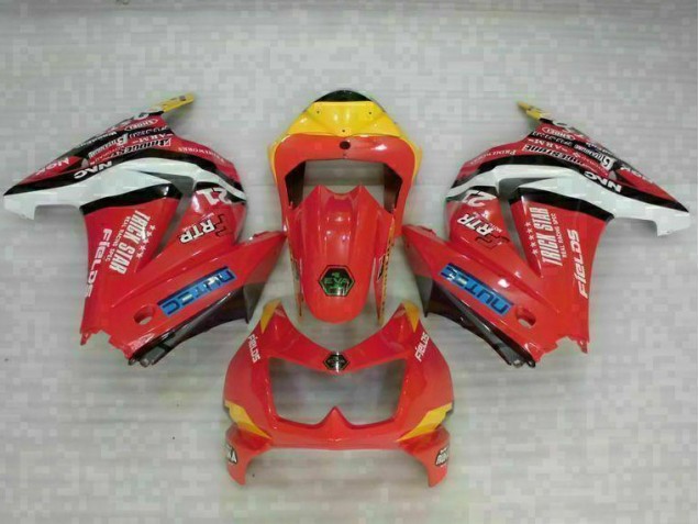 Rot Gelb 08-12 Kawasaki EX250 Motorrad Verkleidung Rot Gelb 08-12 Kawasaki EX250 Motorrad Verkleidung