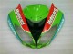 Rot Grün Motocard 09-12 Kawasaki ZX6R Motorrad Verkleidung Rot Grün Motocard 09-12 Kawasaki ZX6R Motorrad Verkleidung
