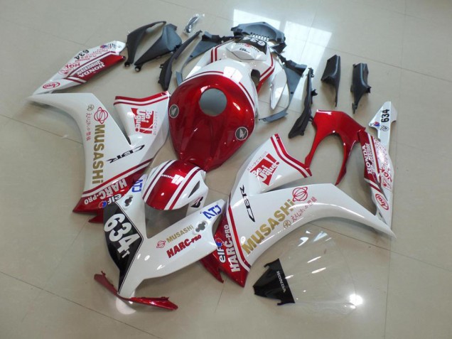 Rot Musashi 12-16 Honda CBR1000RR Motorrad Verkleidung Rot Musashi 12-16 Honda CBR1000RR Motorrad Verkleidung