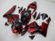 Rot Schwarz 03-04 Honda CBR600RR Motorrad Verkleidung Rot Schwarz 03-04 Honda CBR600RR Motorrad Verkleidung