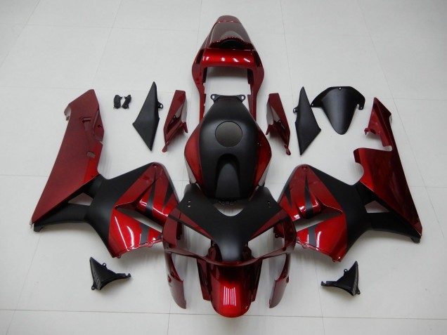 Rot Schwarz 03-04 Honda CBR600RR Motorrad Verkleidung Rot Schwarz 03-04 Honda CBR600RR Motorrad Verkleidung