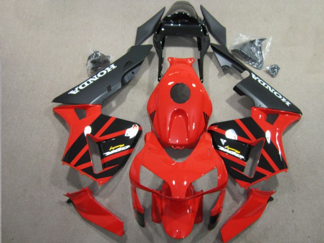 Rot Schwarz 03-04 Honda CBR600RR Motorrad Verkleidung & Plastik Rot Schwarz 03-04 Honda CBR600RR Motorrad Verkleidung & Plastik