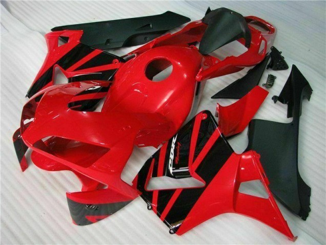Rot Schwarz 03-04 Honda CBR600RR Motorrad Vollverkleidung Rot Schwarz 03-04 Honda CBR600RR Motorrad Vollverkleidung
