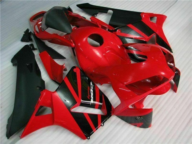 Rot Schwarz 03-04 Honda CBR600RR Motorrad Vollverkleidung Rot Schwarz 03-04 Honda CBR600RR Motorrad Vollverkleidung