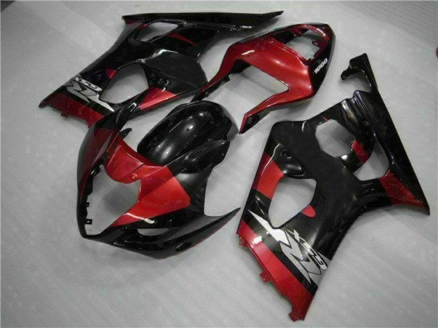 Rot Schwarz 03-04 Suzuki GSXR 1000 Motorrad Verkleidung Rot Schwarz 03-04 Suzuki GSXR 1000 Motorrad Verkleidung