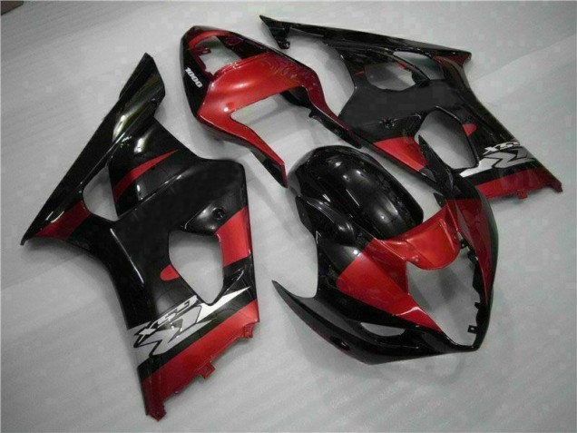 Rot Schwarz 03-04 Suzuki GSXR 1000 Motorrad Verkleidung Rot Schwarz 03-04 Suzuki GSXR 1000 Motorrad Verkleidung