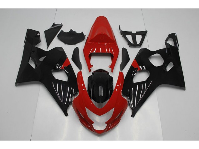 Rot Schwarz 04-05 Suzuki GSXR 750 Motorrad Verkleidungen Rot Schwarz 04-05 Suzuki GSXR 750 Motorrad Verkleidungen