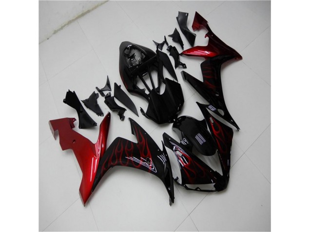 Rot Schwarz 04-06 Yamaha YZF R1 Motorrad Verkleidung Rot Schwarz 04-06 Yamaha YZF R1 Motorrad Verkleidung