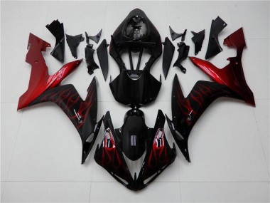 Rot Schwarz 04-06 Yamaha YZF R1 Motorrad Verkleidung