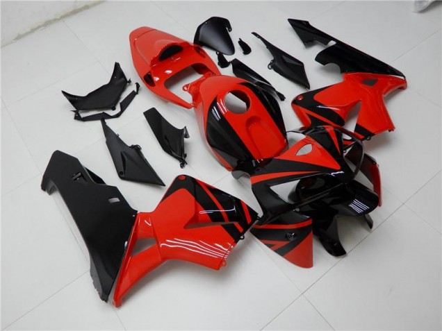 Rot Schwarz 05-06 Honda CBR600RR Motorrad Verkleidung & Plastik Rot Schwarz 05-06 Honda CBR600RR Motorrad Verkleidung & Plastik