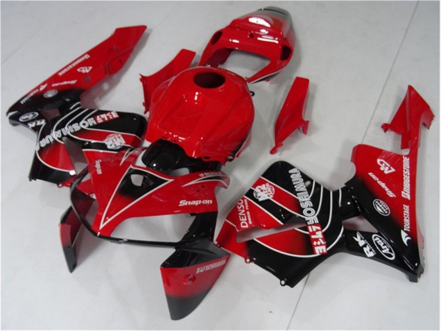 Rot Schwarz 05-06 Honda CBR600RR Motorrad Verkleidungen & Plastik Rot Schwarz 05-06 Honda CBR600RR Motorrad Verkleidungen & Plastik
