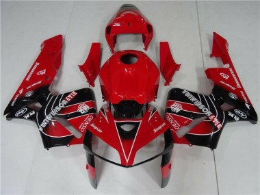 Rot Schwarz 05-06 Honda CBR600RR Motorrad Verkleidungen & Plastik