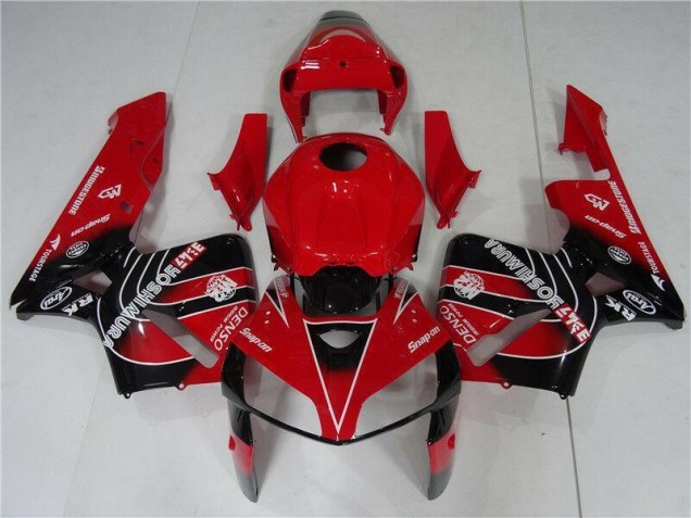 Rot Schwarz 05-06 Honda CBR600RR Motorrad Verkleidungen & Plastik Rot Schwarz 05-06 Honda CBR600RR Motorrad Verkleidungen & Plastik