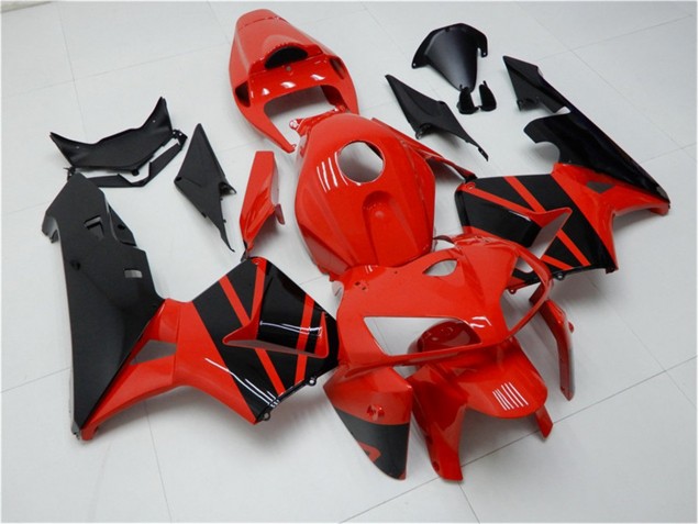Rot Schwarz 05-06 Honda CBR600RR Motorrad Vollverkleidung Rot Schwarz 05-06 Honda CBR600RR Motorrad Vollverkleidung