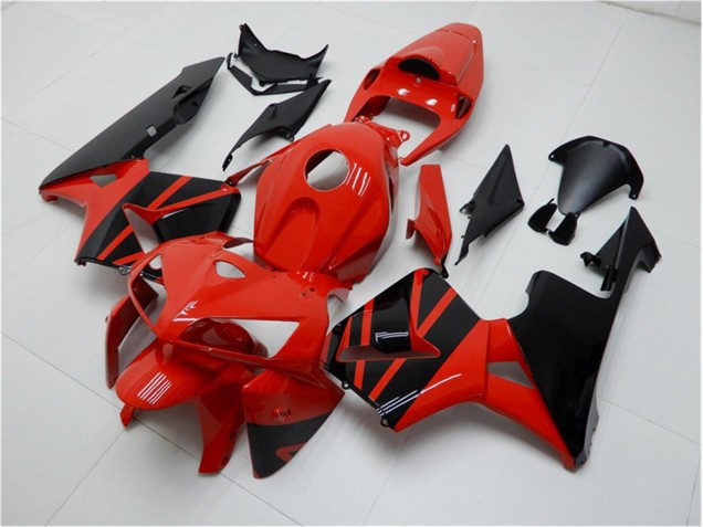 Rot Schwarz 05-06 Honda CBR600RR Motorrad Vollverkleidung Rot Schwarz 05-06 Honda CBR600RR Motorrad Vollverkleidung