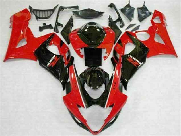 Rot Schwarz 05-06 Suzuki GSXR 1000 Motorrad Verkleidung Rot Schwarz 05-06 Suzuki GSXR 1000 Motorrad Verkleidung