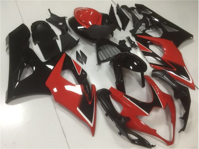 Rot Schwarz 05-06 Suzuki GSXR 1000 Motorrad Vollverkleidung Rot Schwarz 05-06 Suzuki GSXR 1000 Motorrad Vollverkleidung