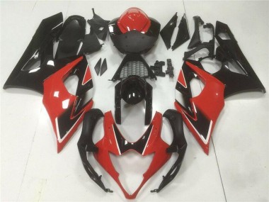 Rot Schwarz 05-06 Suzuki GSXR 1000 Motorrad Vollverkleidung