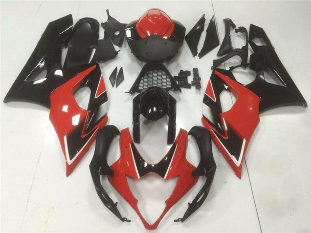Rot Schwarz 05-06 Suzuki GSXR 1000 Motorrad Vollverkleidung Rot Schwarz 05-06 Suzuki GSXR 1000 Motorrad Vollverkleidung
