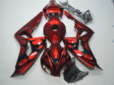 Rot Schwarz 06-07 Honda CBR1000RR Motorrad Verkleidungen