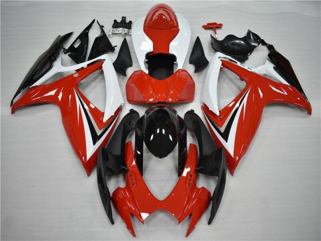 Rot Schwarz 06-07 Suzuki GSXR 600/750 Motorrad Vollverkleidung