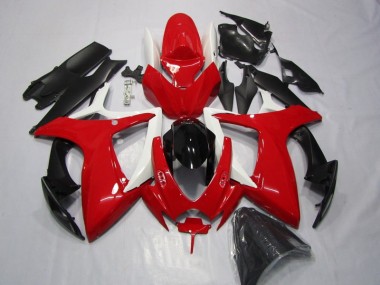 Rot Schwarz 06-07 Suzuki GSXR 600 Motorrad Verkleidung