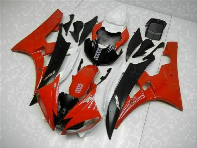 Rot Schwarz 06-07 Yamaha YZF R6 Motorrad Verkleidung Rot Schwarz 06-07 Yamaha YZF R6 Motorrad Verkleidung