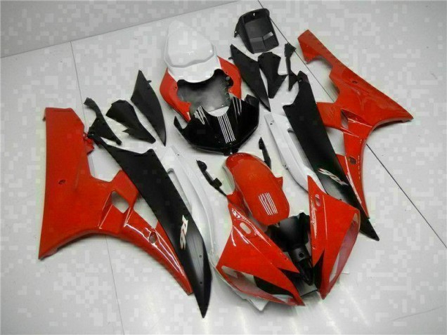 Rot Schwarz 06-07 Yamaha YZF R6 Motorrad Verkleidung Rot Schwarz 06-07 Yamaha YZF R6 Motorrad Verkleidung