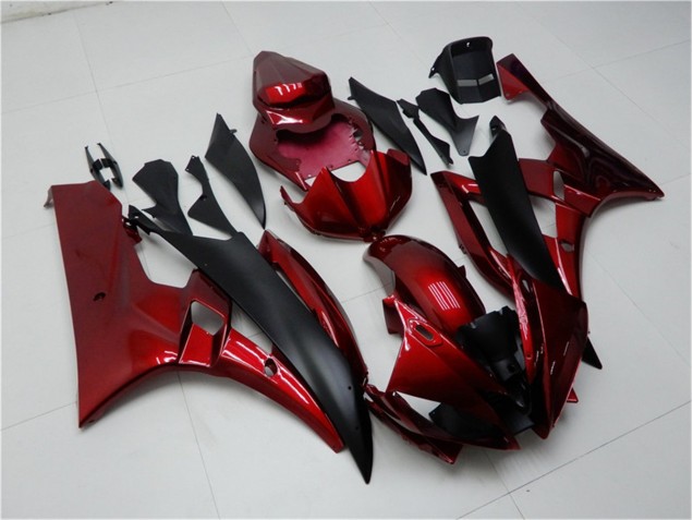 Rot Schwarz 06-07 Yamaha YZF R6 Motorrad Verkleidungen Rot Schwarz 06-07 Yamaha YZF R6 Motorrad Verkleidungen