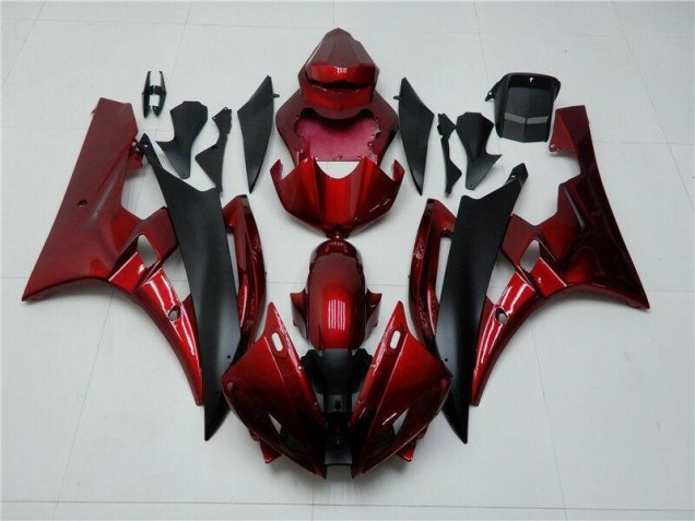 Rot Schwarz 06-07 Yamaha YZF R6 Motorrad Verkleidungen Rot Schwarz 06-07 Yamaha YZF R6 Motorrad Verkleidungen