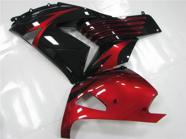 Rot Schwarz 06-11 Kawasaki ZX14R ZZR1400 Motorrad Verkleidung Rot Schwarz 06-11 Kawasaki ZX14R ZZR1400 Motorrad Verkleidung