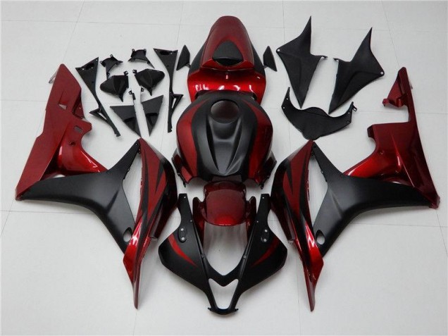 Rot Schwarz 07-08 Honda CBR600RR Motorrad Verkleidung Rot Schwarz 07-08 Honda CBR600RR Motorrad Verkleidung