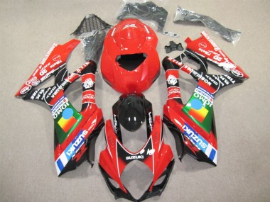 Rot Schwarz 07-08 Suzuki GSXR 1000 Motorrad Verkleidungen