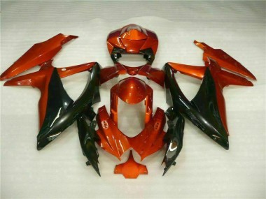 Rot Schwarz 08-10 Suzuki GSXR 600/750 Motorrad Verkleidungen