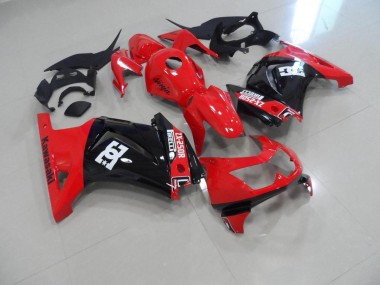 Rot Schwarz 08-12 Kawasaki ZX250R Motorrad Verkleidung