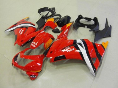 Rot Schwarz 08-12 Kawasaki ZX250R Motorrad Verkleidungen
