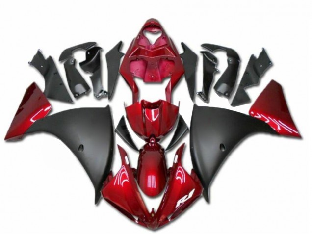 Rot Schwarz 09-11 Yamaha YZF R1 Motorrad Verkleidung Rot Schwarz 09-11 Yamaha YZF R1 Motorrad Verkleidung