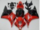 Rot Schwarz 09-12 Honda CBR600RR Motorrad Vollverkleidung Rot Schwarz 09-12 Honda CBR600RR Motorrad Vollverkleidung