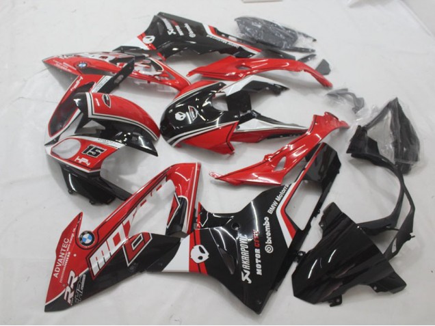 Rot Schwarz 15-18 BMW S1000RR Motorrad Verkleidung Rot Schwarz 15-18 BMW S1000RR Motorrad Verkleidung