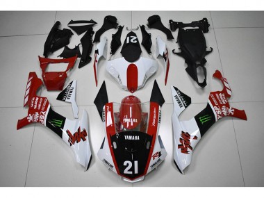 Rot Schwarz 21 15-19 Yamaha YZF R1 Motorrad Verkleidung