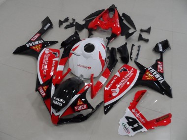 Rot Schwarz Aufkleber 07-08 Yamaha YZF R1 Motorrad Verkleidung