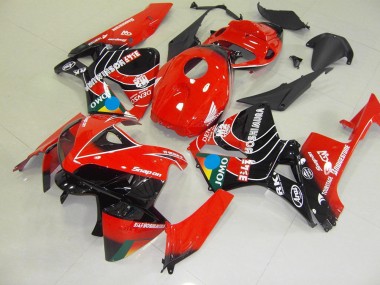Rot Schwarz Jomo 05-06 Honda CBR600RR Motorrad Verkleidung