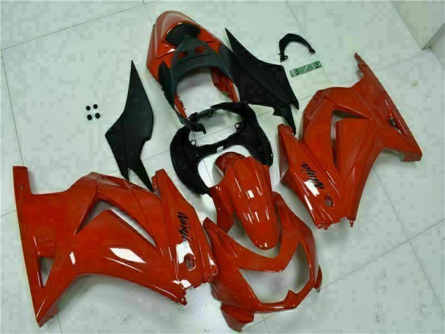 Rot Schwarz Ninja 08-12 Kawasaki EX250 Motorrad Verkleidung Rot Schwarz Ninja 08-12 Kawasaki EX250 Motorrad Verkleidung