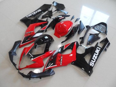 Rot Schwarz OEM Stil 05-06 Suzuki GSXR 1000 Motorrad Verkleidung