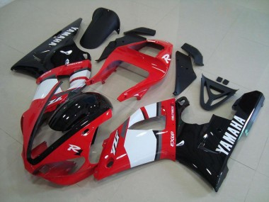 Rot Schwarz Weiß 00-01 Yamaha YZF R1 Motorrad Verkleidung
