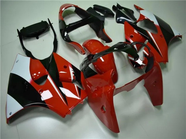 Rot Schwarz Weiß 00-02 Kawasaki ZX6R Motorrad Verkleidung Rot Schwarz Weiß 00-02 Kawasaki ZX6R Motorrad Verkleidung