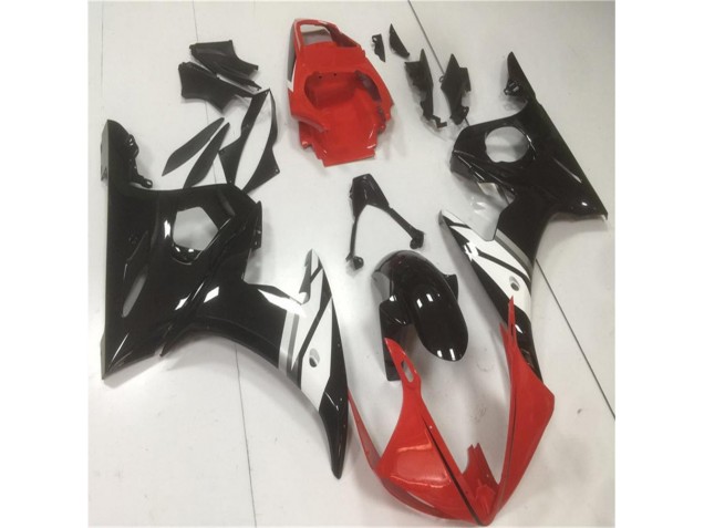Rot Schwarz Weiß 03-05 Yamaha YZF R6 Motorrad Verkleidung Rot Schwarz Weiß 03-05 Yamaha YZF R6 Motorrad Verkleidung