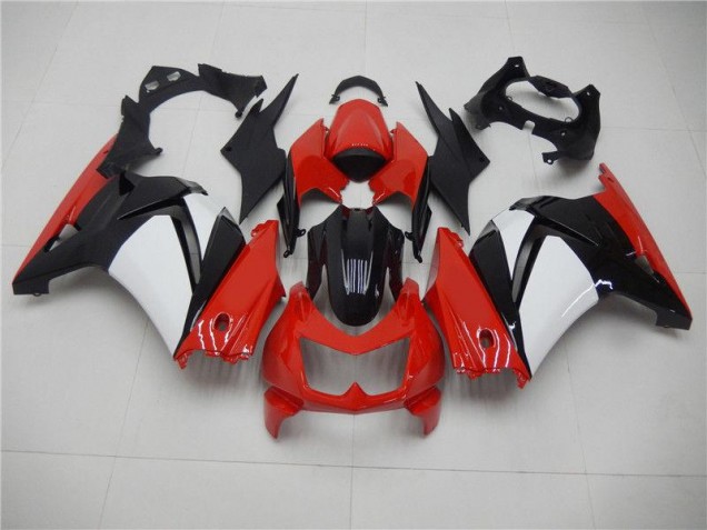 Rot Schwarz Weiß 08-12 Kawasaki EX250 Motorrad Verkleidung Rot Schwarz Weiß 08-12 Kawasaki EX250 Motorrad Verkleidung